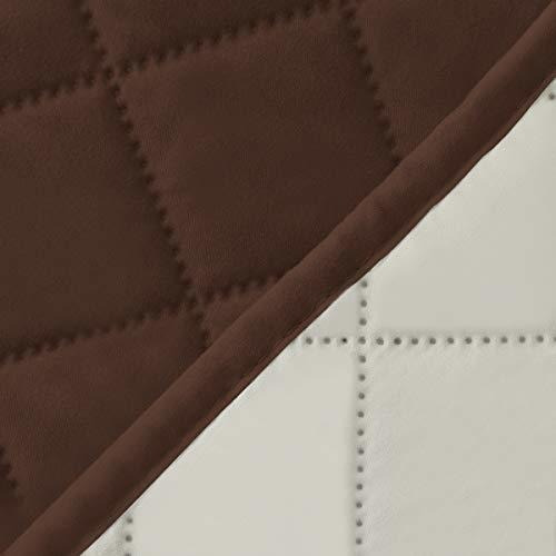 Funda Para Sofa Easy-going De Dos Plazas Color Cafe/marfil