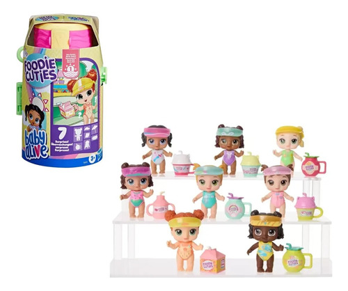 Baby Alive Foodie Cuties Muñeca Sorpresa Con Acc. - Hasbro