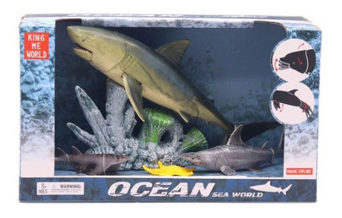 Ocean World Set 4 Animales Marinos Pvc Caja Int 99575 Wabro