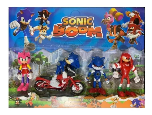 Kit 4 Bonecos Sonic Articulados 12 Cm + Acessorios p. Entrega