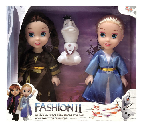 Set 2 Muñecas Princesas Elsa Y Ana Frozen Económica