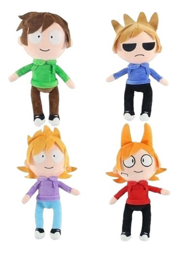 4pcs Eddsworld Edd Tord Matt Tom Muñeco Peluche Juguete 32cm