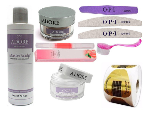 Kit Adore Monomer 240 Ml + 2 Pó Acrílico