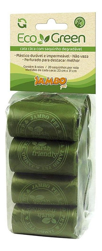 Saquinhos Higiênicos Eco Green Biodegradáveis Jambo