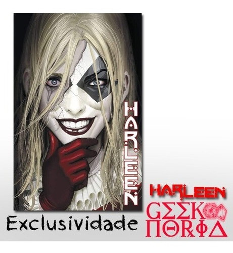 Placa Criativa Decorativa Personalizada Harleen Arlequina