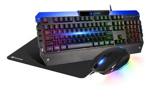 Sades Battle Ram Combo Set Teclado Mouse E Mousepad Gamer