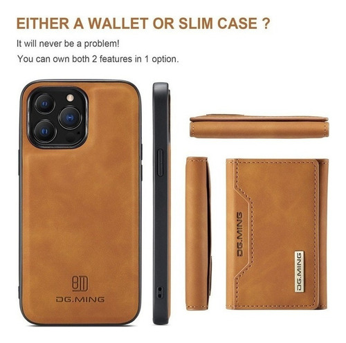 De Funda For iPhone Carcasa Case Con Cartera Separada Cuero