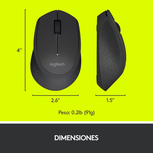Mouse Inalambrico Logitech M280 Negro