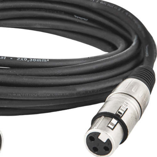 Cabo Xlr Macho E Fêmea Balanceado Profissional - 30 Mts