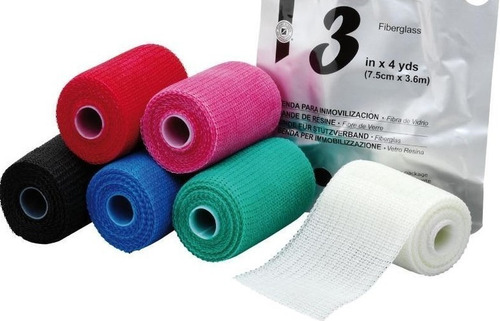 Venda Yeso Acrílico P/ Fractura Resiste Agua 7,6 Cm X 3.6m