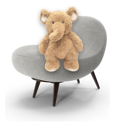 Peluche De Animalitos Peludos Tiernos Y Ultra Suaves Color Marrón Claro