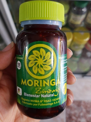 Moringa 500mg  X100 Cápsulas - Unidad a $350