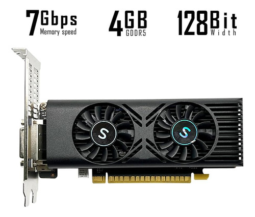 Tarjeta Gráfica Saplos Gtx 1050 Para Pc, 4gb Gddr5 128 Bits,