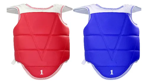 Pechera Reversible Protector Taekwondo Artes Marciales Karat