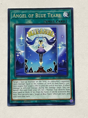 Angel Of Blue Tears Rara Yugioh