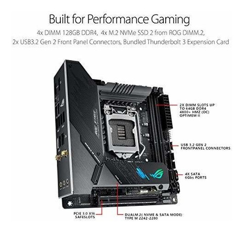 Rog Strix Gaming Wifi Lga Intel® ª Generacion Mini Itx