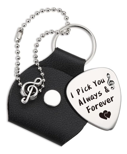 Regalo Único: Guitarra Pick Con Mensaje 'i Pick You Always'