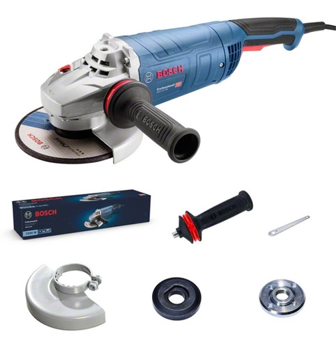 Imagen 3 de 10 de Amoladora Angular Bosch Gws 25-180 Dm 2500w Hombre Muerto