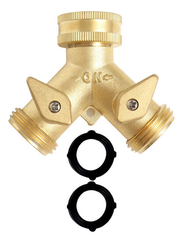 Divisor De Manguera De Jardín, Conector De Cobre Premium