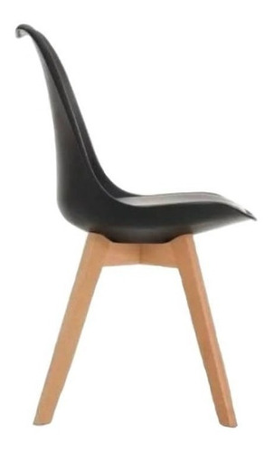 Sillas Tulip Eames Con Almohadon Blanco Set X4 Gardenlife Cantidad de sillas por set 4 Color de la estructura de la silla Negro