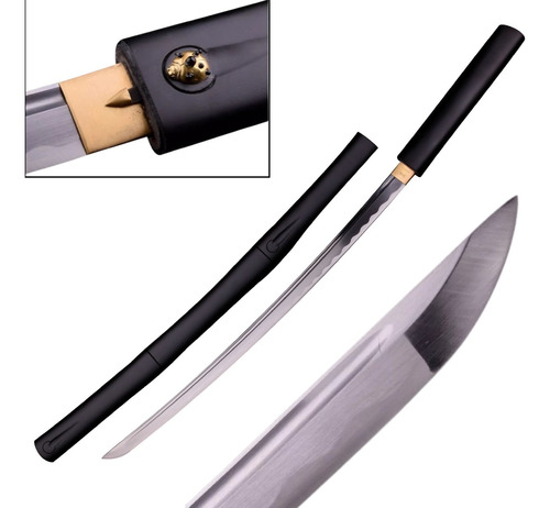 Espada Samurai Katana Kensei Shirasaya Tentomushi Full Tang