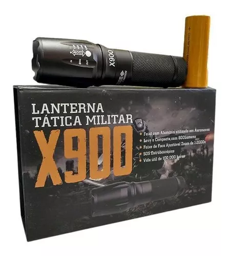 LINTERNA TACTICA MILITAR X900 - La Casa del Policia