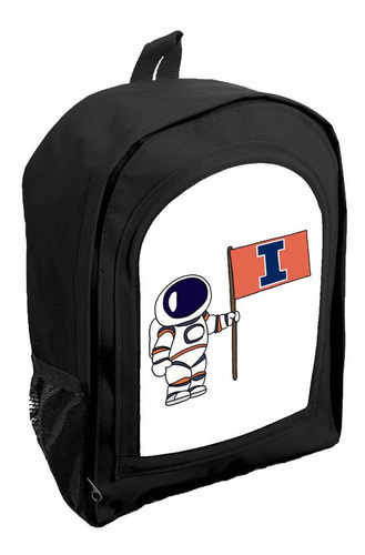 Mochila Negra Niños Jardin/ Preescolar Nasa Astronauta R15