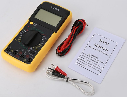 Multímetro Digital Tester Dt9208a Capacitancia Temperatura