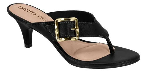 Sandália Feminina Salto Médio Confortável Original — R$ 74,80 em Mercado Livre, 47% OFF