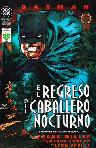 Comic Batman El Regreso Del Caballero Nocturno 2 Tomos Compl