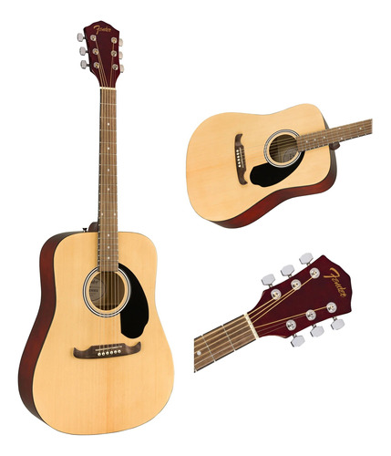 Guitarra Acustica Fender Fa125 Natural + Envio Rocker Music