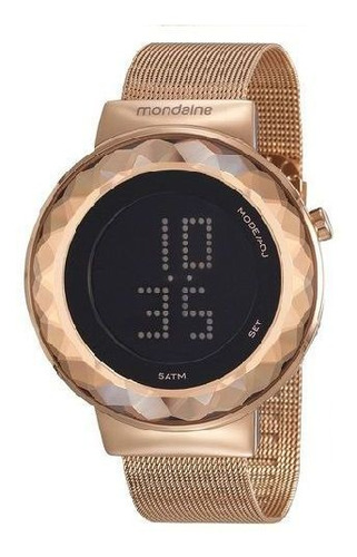 Relógio Mondaine Feminino Led 32006lpmvre2 Rosé Gold