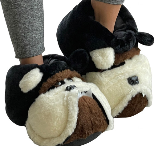 Pantuflas Babuchas De Perro Bulldog, Hecho En Colombia