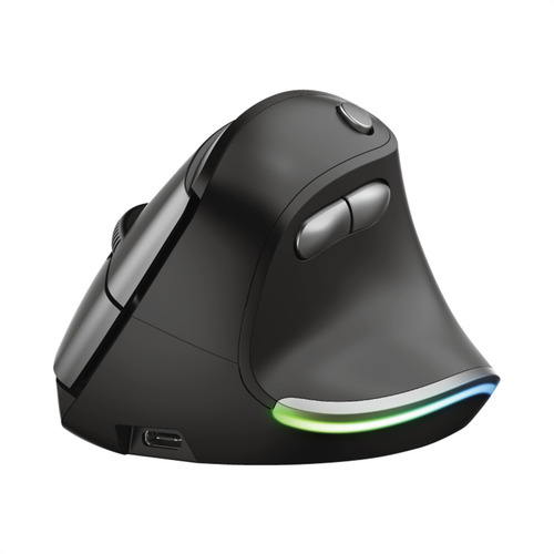 Imagen 8 de 10 de Mouse Vertical Ergonómico Inalámbrico Recargable Trust Bayo