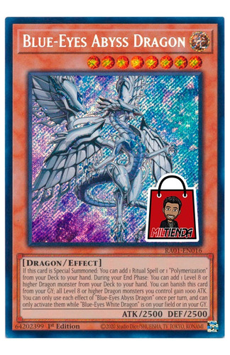 Blue-eyes Abyss Dragon - Secret Rare - Miltienda - Yugioh