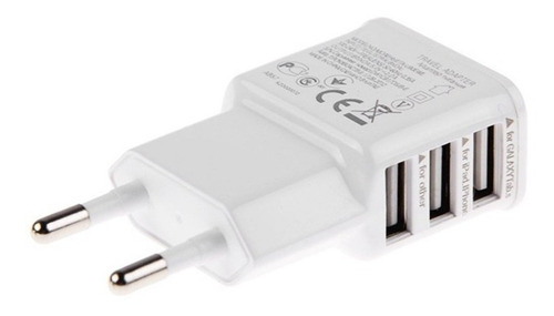 Cargador Enchufe 3 Usb Para Compatible Con 5v 1a 2a 3a