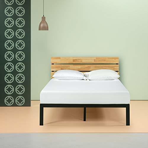 Cama Con Plataforma De Metal Y Madera Zinus Paul Con Soporte