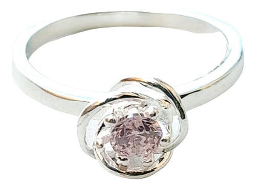 Anillo Plata 925 Flor Cubic Rosa Anpl300 Italy Lucio Di Regg