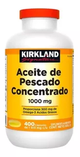 Aceite De Pescado Concentrado 400 Cápsulas Kirkland