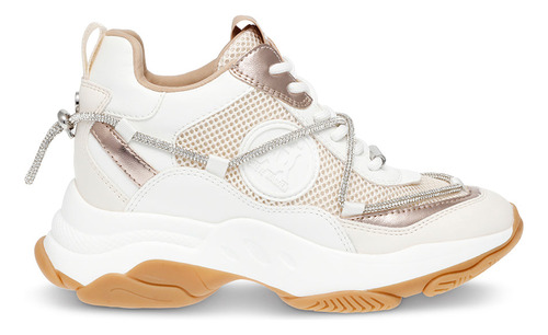 Tenis Para Mujer Steve Madden Motocross Cream Rose Gold