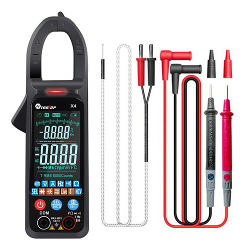 Wj1 Pinza Amperimétrica Linterna Ac Con Temperatura