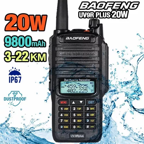 Radio Portátil Baofeng Uv9r Plus Era 20w Waterproof