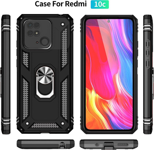 Funda Uso Rudo Anillo Magnetico Para Xiaomi