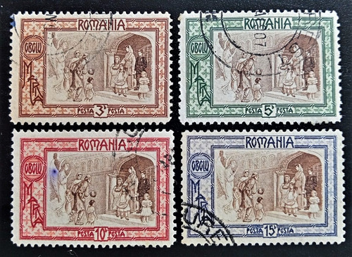 Rumania, Serie Yv 203-206 Beneficencia 1906 Usada L18302