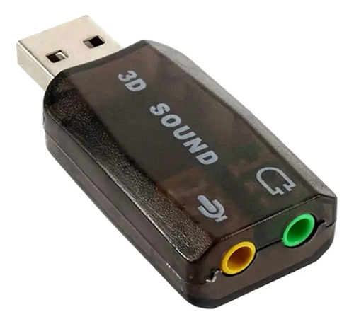 Adaptador Usb Tarjeta De Sonido Micrfono Y Audifonos