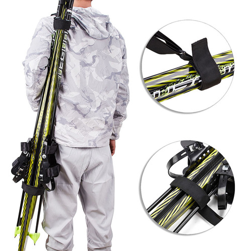 Bolsa De Esqui Com Alça De Ombro, Pólos De Esqui, Mochila, P