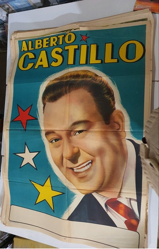 Antiguo Afiche De Cine Original De Alberto Castillo.sb