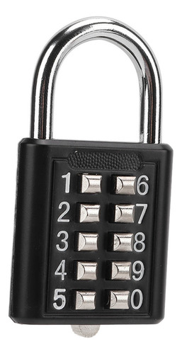 Senha Padlock Security Combinação De Botão De Pressão De 10
