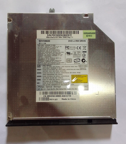 Unidad Quemador Dvd-rw Dell Xps M1210 (Usado)