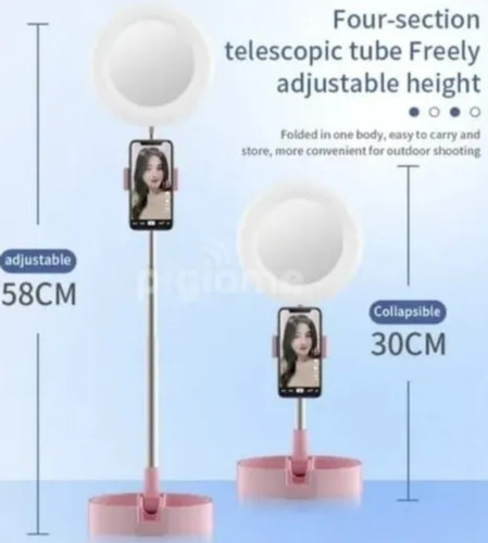 Espejo Maquillaje Multipropósito Con Luz Led Y Aumento